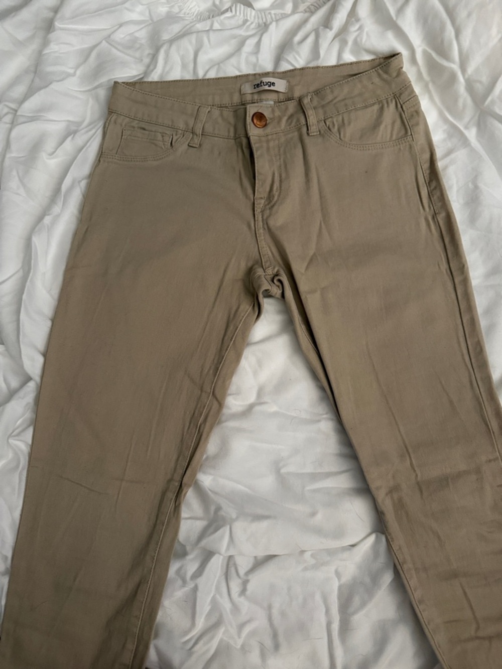 Refuge Khaki Skinny Jeans